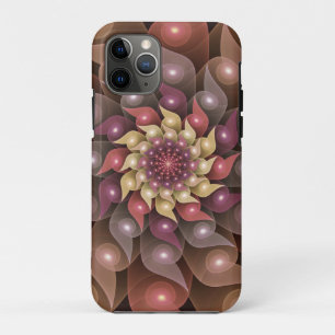 Capa Para iPhone 11 Pro Arte fractal abstrata moderna surreal brilhante