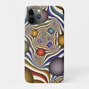 Capa Para iPhone 11 Pro Arte Fractal Abstrato Colorida