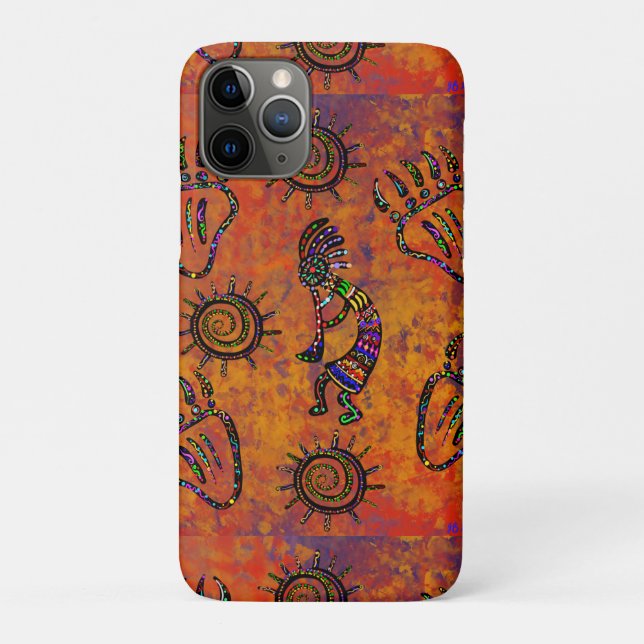 Capa Para iPhone 11 Pro Arte Kokopelli (Verso)