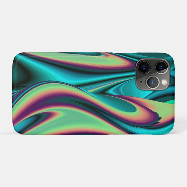 Capa Para iPhone 11 Pro Arte Metálica Metálica Futurística Abstrato 3D (Verso (horizontal))