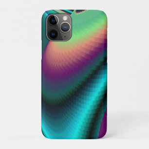 Capa Para iPhone 11 Pro Arte Metálica Metálica Futurística Abstrato 3D