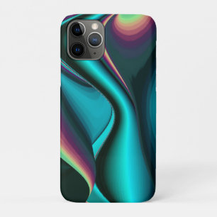 Capa Para iPhone 11 Pro Arte Metálica Metálica Futurística Abstrato 3D