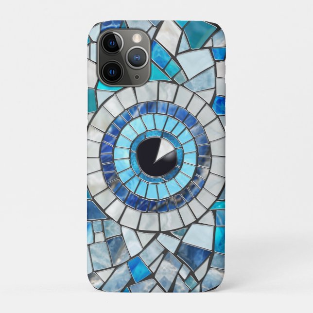 Capa Para iPhone 11 Pro Arte Mosaica Amuleta mau (Verso)