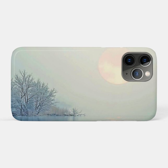 Capa Para iPhone 11 Pro Arte pacífica de inverno (Verso (horizontal))