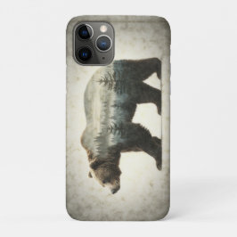 Capa Para iPhone 11 Pro Arte Selvagem de Ursos Grizzly