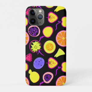 Capa Para iPhone 11 Pro Artista Vibrant Neon Frutas