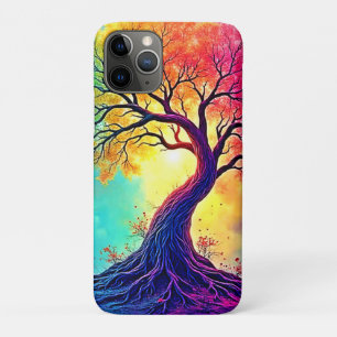 Capa Para iPhone 11 Pro Árvore Arco-Íris: Raízes da Esperança Infinita Art