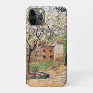 Capa Para iPhone 11 Pro Árvore de ameixa de flores, Eragny Camille Pissarr