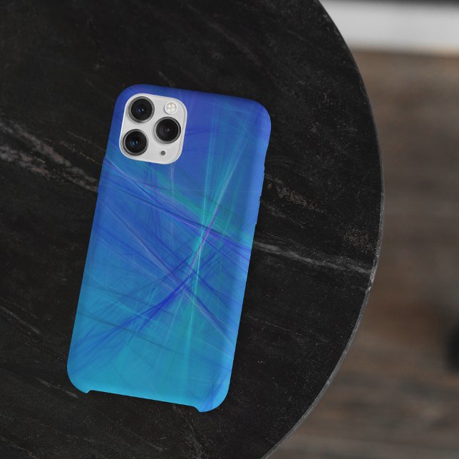 Capa Para iPhone 11 Pro Azul Abstrato Gradiente Turquesa (Criador carregado)