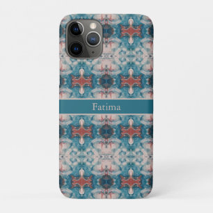 Capa Para iPhone 11 Pro Azul macio design Marble, personalizável