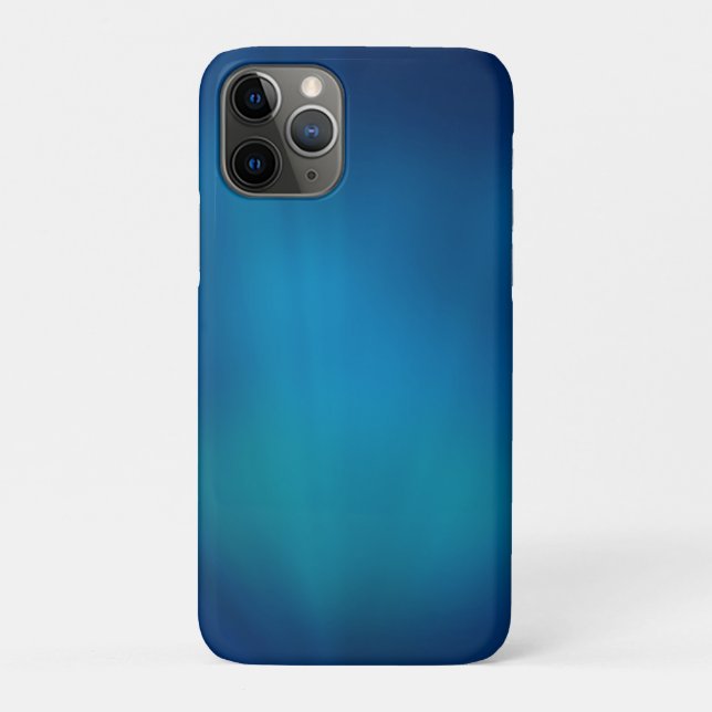 Capa Para iPhone 11 Pro Azul profundo brilho submarino (Verso)