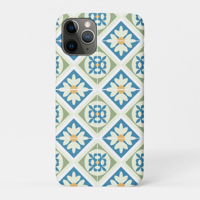 Capa Para iPhone 11 Pro Azulejos Andaluzes 13 (Verso)