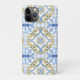 Capa Para iPhone 11 Pro Azulejos do Mediterrâneo, majolica, estilo Sicilia