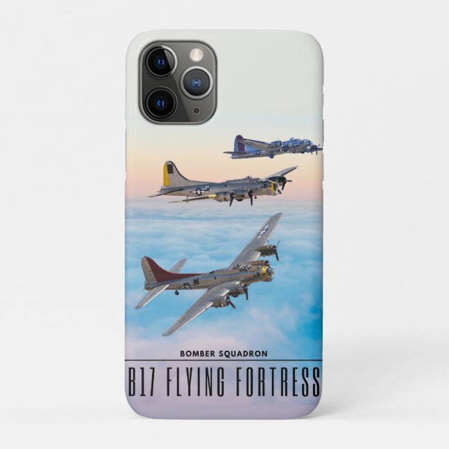 CAPA PARA iPhone 11 PRO B-17 BOMBRA DE FORTALHO-VOADOR (Verso)