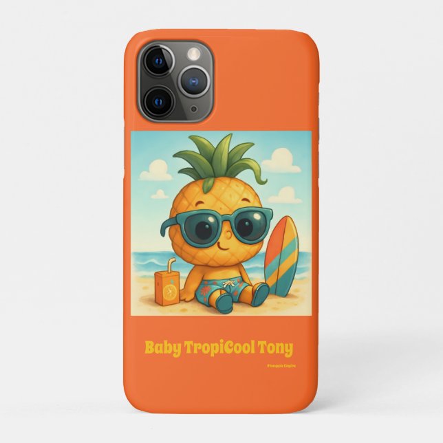 Capa Para iPhone 11 Pro Baby TropiCool Tony - Império do Abacate  (Verso)