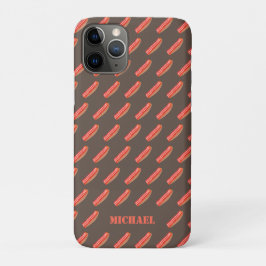 Capa Para iPhone 11 Pro Bacon Personalizado Engraçado