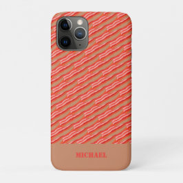 Capa Para iPhone 11 Pro Bacon Personalizado Engraçado