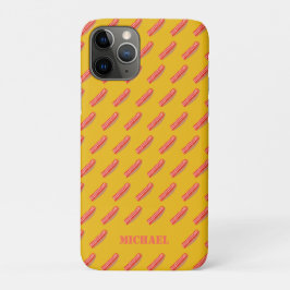 Capa Para iPhone 11 Pro Bacon Personalizado Engraçado