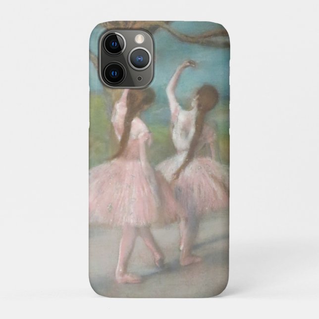 Capa Para iPhone 11 Pro Bailarinas em Rosa Edgar Degas (Verso)