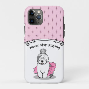 Capa Para iPhone 11 Pro Balé bonito Princesa Antiga Cinza Inglesa de Ovino