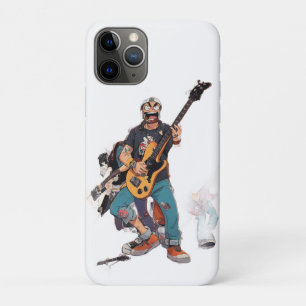 Capa Para iPhone 11 Pro Banda de Punk Hardcore de Desenho Animado – Animaç