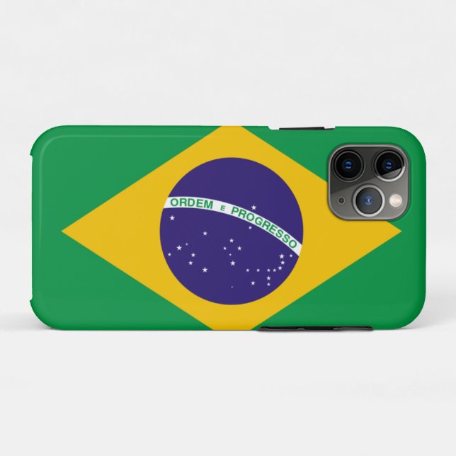 Capa Para iPhone 11 Pro Bandeira do Brasil (Verso (horizontal))