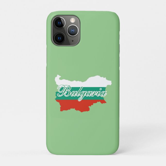 Capa Para iPhone 11 Pro bandeira mapa da Bulgária (Verso)