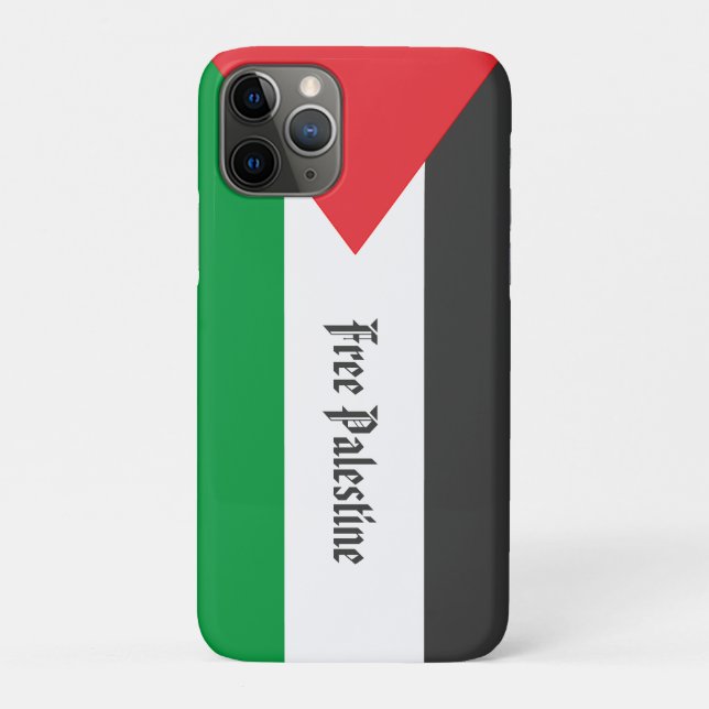 Capa Para iPhone 11 Pro Bandeira Palestina Livre sob medida (Verso)