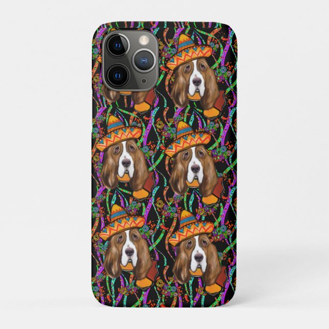 CAPA PARA iPhone 11 PRO BASSET HOUND (Verso)