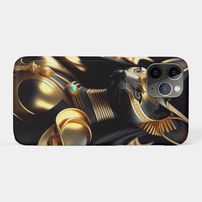 Capa Para iPhone 11 Pro Basteta, deusa dos gatos (Verso (horizontal))