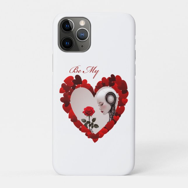 Capa Para iPhone 11 Pro Be My Valentine ❤️ (Verso)
