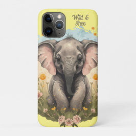 Capa Para iPhone 11 Pro Beijo-Elefante Cachorro Febre
