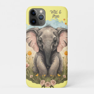 Capa Para iPhone 11 Pro Beijo-Elefante Cachorro Febre