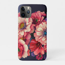 Capa Para iPhone 11 Pro Belo Floral em Preto