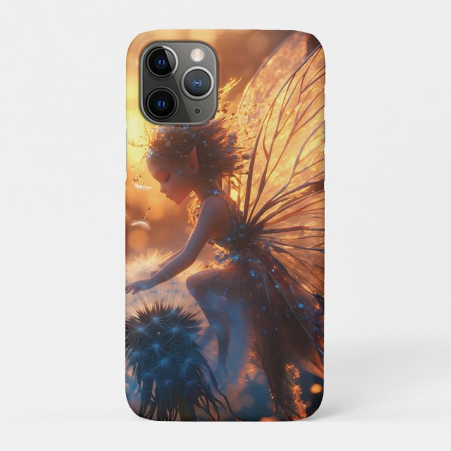Capa Para iPhone 11 Pro Belo Sol Fada com Dandelion (Verso)