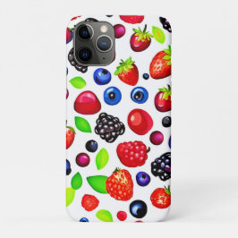 Capa Para iPhone 11 Pro Berry Burst: Padrão de Fruta