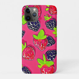 Capa Para iPhone 11 Pro Berry Patch: Design doce