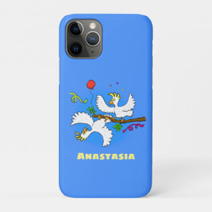 Capa Para iPhone 11 Pro Bicatuta de pássaros engraçados