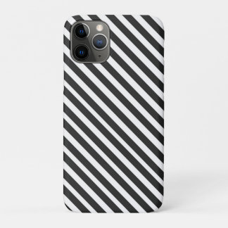 Capa Para iPhone 11 Pro Black and White Stripes