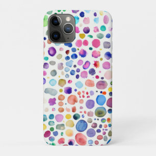 Capa Para iPhone 11 Pro Blobs de Aquarela
