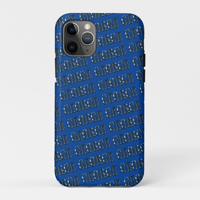 Capa Para iPhone 11 Pro Blue George Name (Verso)