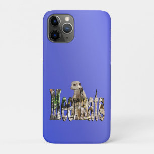 Capa Para iPhone 11 Pro Blue Meerkats,