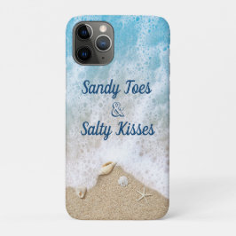 Capa Para iPhone 11 Pro Blue Waves Sandy Toes Salty Kisses