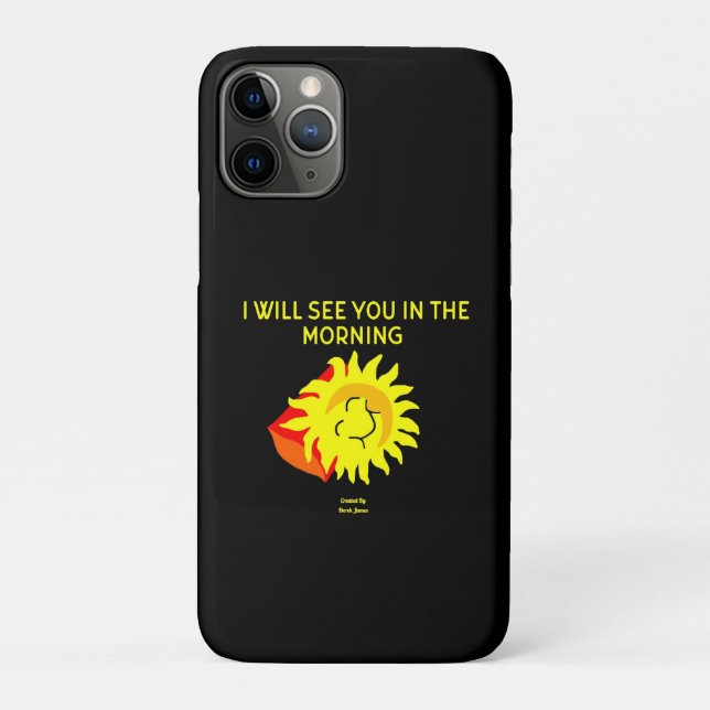 Capa Para iPhone 11 Pro Boas Noites Sun Apple iPhone 11 Pro Case (Verso)