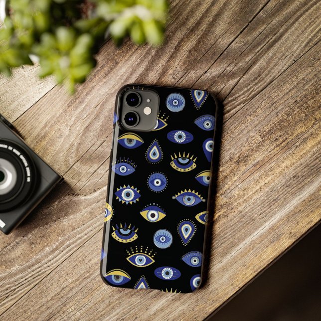 Capa Para iPhone 11 Pro Boho Blue Dourado Mau, Freshenor de Ar (Criador carregado)