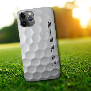 Capa Para iPhone 11 Pro Bola de Golfe com Texto Personalizado