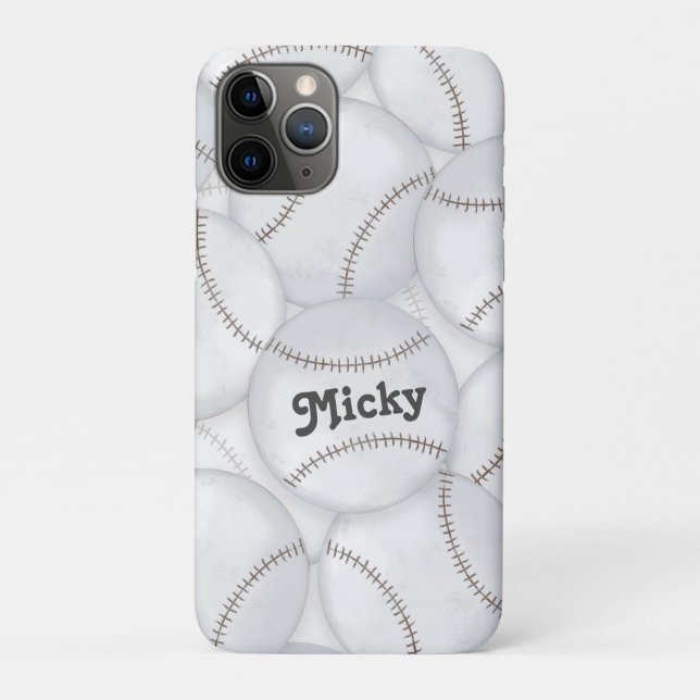 Capa Para iPhone 11 Pro Bolas de beisebol    (Verso)