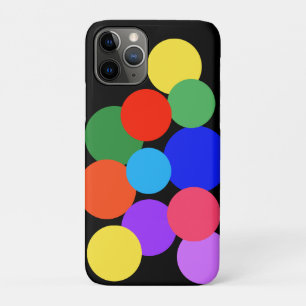 Capa Para iPhone 11 Pro Bolinhas arco-íris  