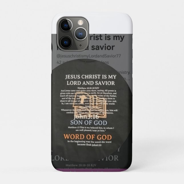 Capa Para iPhone 11 Pro bolsas de ministério, fé (Verso)