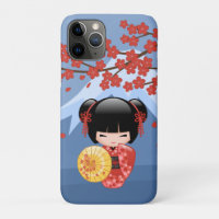 Boneca Red Sakura Kokeshi - Garota Gisha Bonita